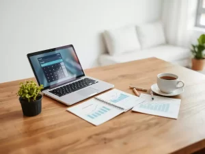 person checking credit score