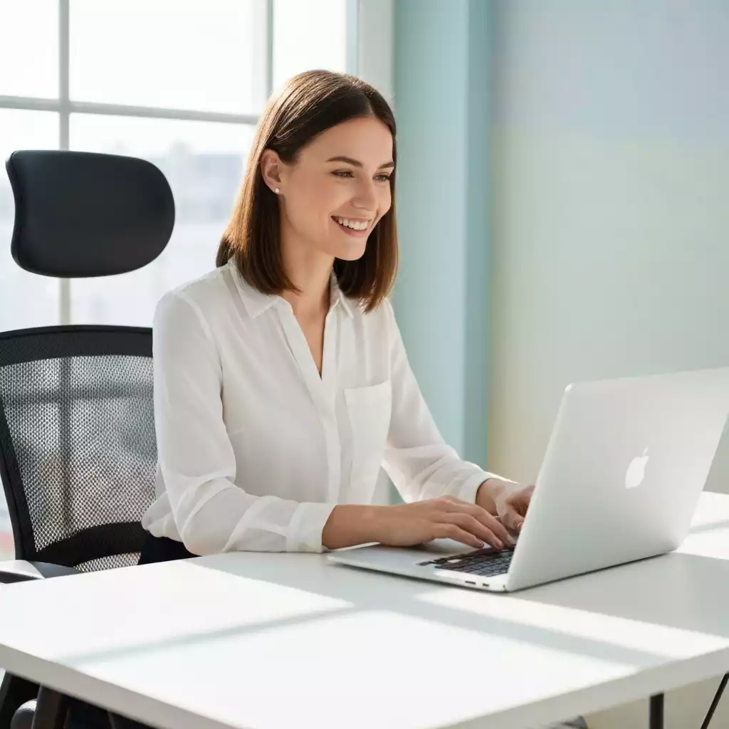 Person using a laptop to research mortgage information, symbolizing education and informed decisions